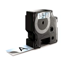 Dymo Cinta D1 24mm x 7m Negro sobre Transparente