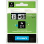 DYMO Cinta D1 Negro sobre Transparente 24mm x 7m