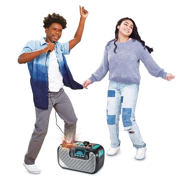 Vtech Karaoke Super Sound con Altavoz y Micrófono, Luces Multicolor 30,6x16x20,8 cm