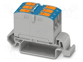 PHOENIX CONTACT PTVFIX 6X2,5-NS35A BU Conector de carril azul