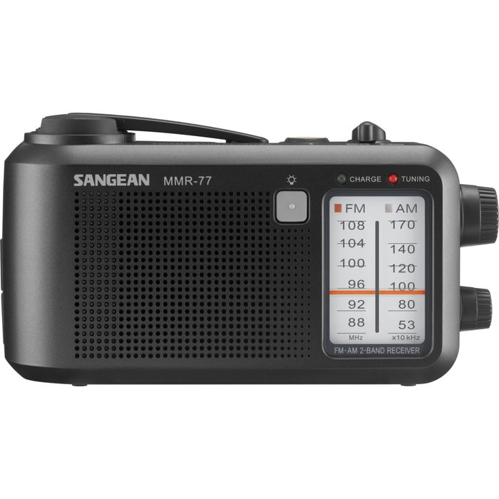 Sangean MMR-77 Radio de emergencia negro mate