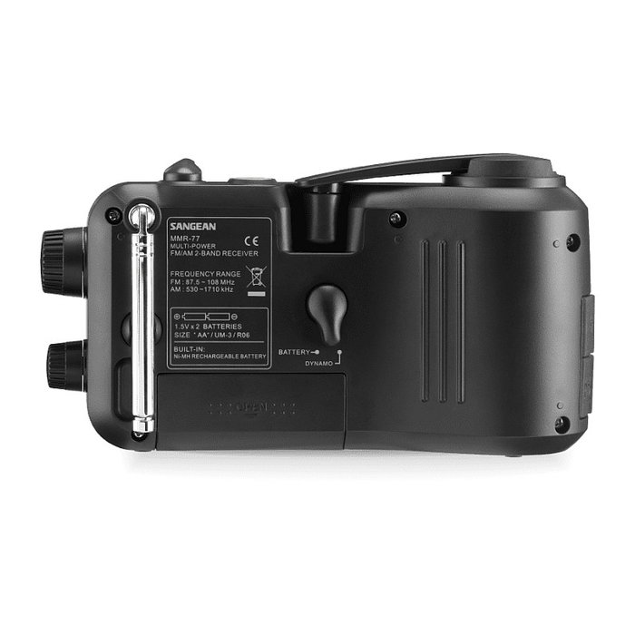 Sangean MMR-77 Radio Portátil Analógica Negro