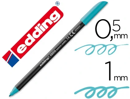 Edding Rotulador 1200 Azul Turquesa Punta Fina (Set de 5) Edding Rotulador 1200 Azul Turquesa Punta Fina (Set de 5)