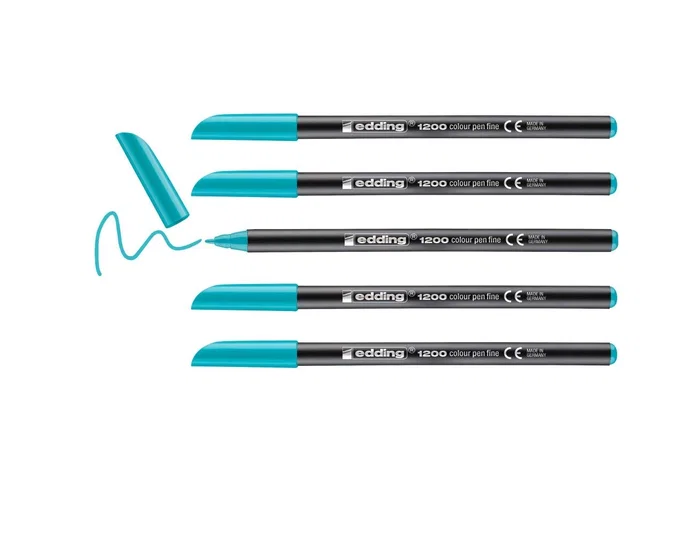 Edding Rotulador 1200 Azul Turquesa Set de 5