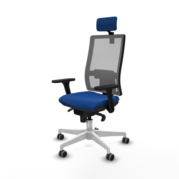 PIQUERAS Y CRESPO Silla de oficina Horna con mecanismo Sincro, Azul y Gris PIQUERAS Y CRESPO Silla de oficina Horna con mecanismo Sincro, Azul y Gris