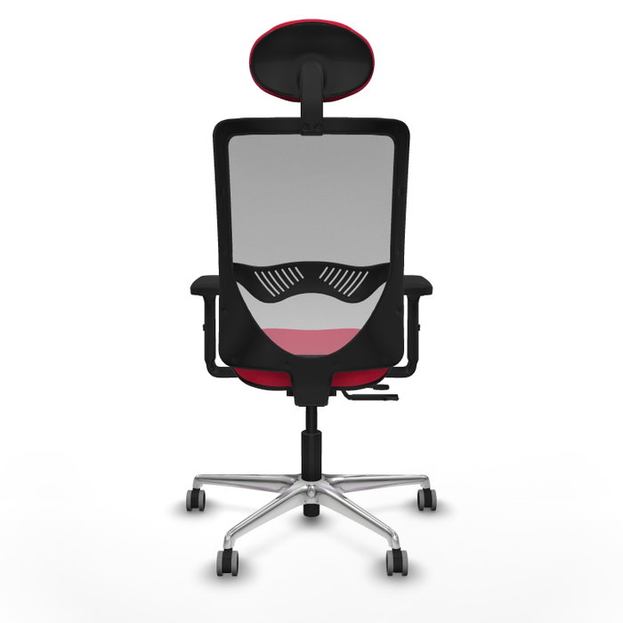 PIQUERAS Y CRESPO Silla de oficina Zulema con mecanismo Sincro/Traslack Rojo y Gris PIQUERAS Y CRESPO Silla de oficina Zulema con mecanismo Sincro/Traslack Rojo y Gris