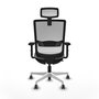PIQUERAS Y CRESPO Silla de oficina Haches Gris y Blanco