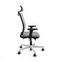 PIQUERAS Y CRESPO Silla de oficina Haches Gris y Blanco