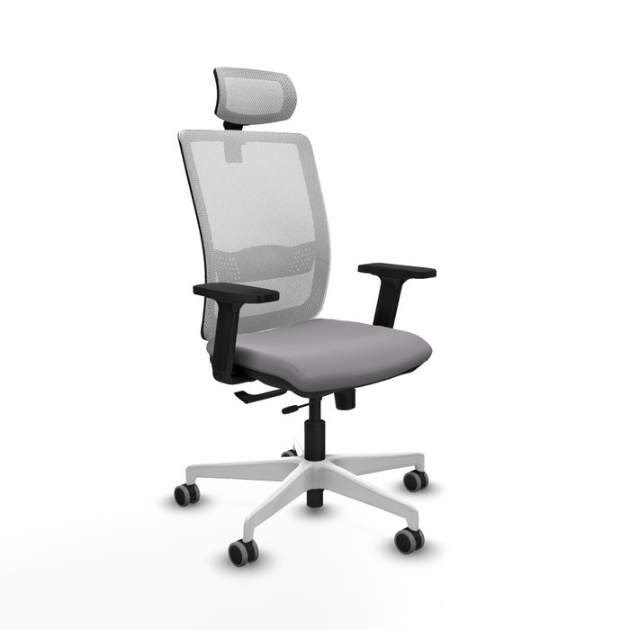 PIQUERAS Y CRESPO Silla de oficina Haches Gris y Blanco PIQUERAS Y CRESPO Silla de oficina Haches Gris y Blanco