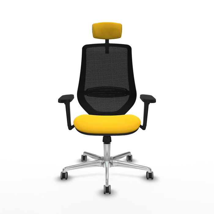 PIQUERAS Y CRESPO Silla de oficina Mardos con mecanismo Sincro, Amarillo y Negro PIQUERAS Y CRESPO Silla de oficina Mardos con mecanismo Sincro, Amarillo y Negro