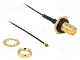 DeLOCK Cable de antena coaxial RP-SMA a MHF IV, 0,2 m