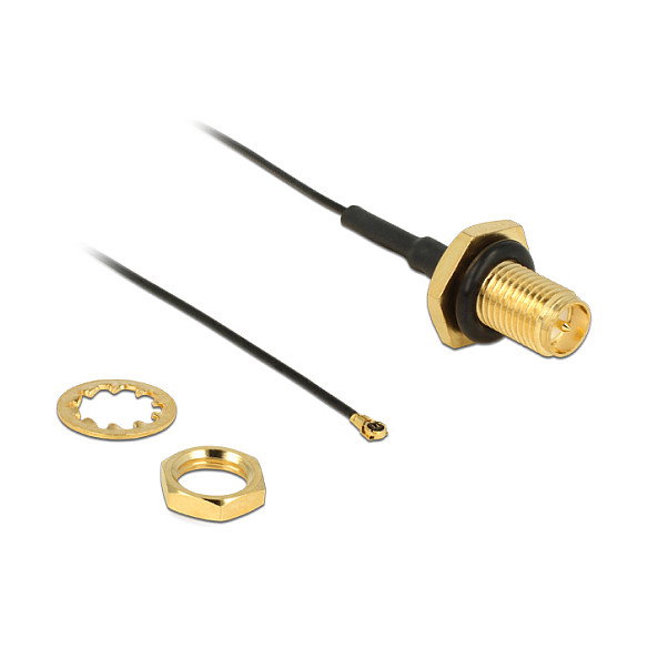 DeLOCK Cable Coaxial de Antena RP-SMA a MHF IV de 0,2 m DeLOCK Cable Coaxial de Antena RP-SMA a MHF IV de 0,2 m