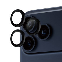 PanzerGlass Hoops Protector de Lente de Cámara Negro para iPhone 17 Pro, 17 Pro Max, 16 Pro, 16 Pro Max