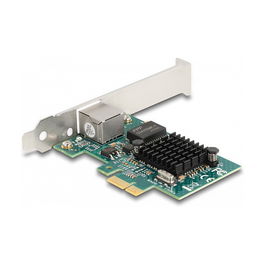 DeLOCK Tarjeta de Red PCI Express x1 Gigabit LAN, 1 x RJ45, para PC, BCM, Color Gris
