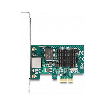 DeLOCK Tarjeta de Red PCIe x1 Gigabit LAN 1 x RJ45 PCI Express BCM para PC