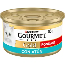 Purina Gourmet Gold Single Fondant Atun - 24 Latas de 85 gr - Alimento Húmedo para Gatos