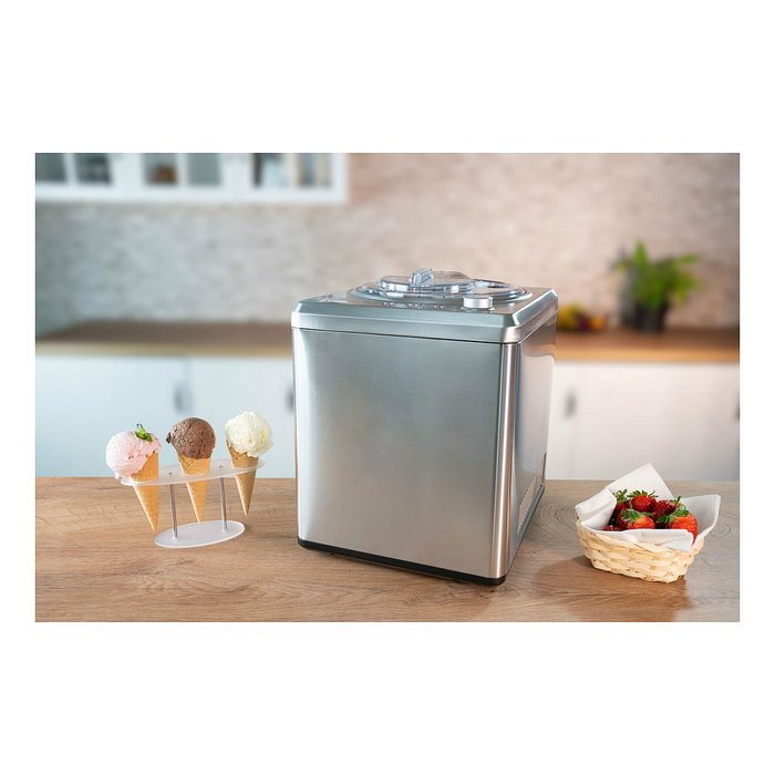 UNOLD 48872 Exklusiv Eismaschine de 2 L en Acero Inoxidable