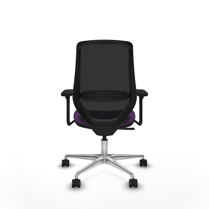 PIQUERAS Y CRESPO Silla de oficina Mardos con Mecanismo Sincro Morado y Negro