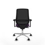 PIQUERAS Y CRESPO Silla de oficina Mardos con Mecanismo Sincro Morado y Negro