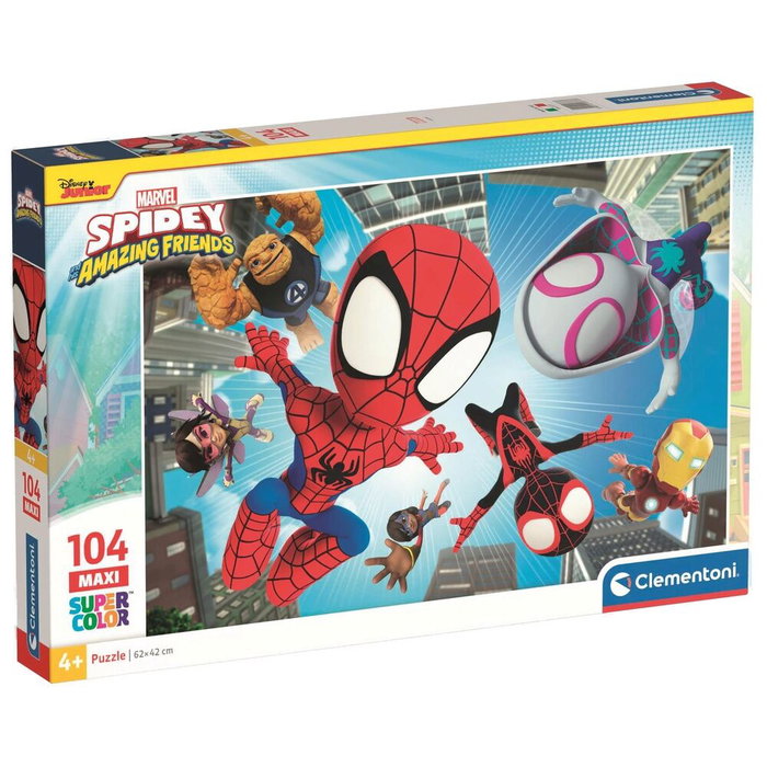 Clementoni Rompecabezas Maxi Spidey and His Amazing Friends Marvel de 104 piezas Clementoni Rompecabezas Maxi Spidey and His Amazing Friends Marvel de 104 piezas