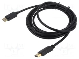 SAVIO Cable DisplayPort 1.2 de 3m Negro