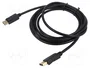 SAVIO Cable DisplayPort 1.2 de 3m Negro