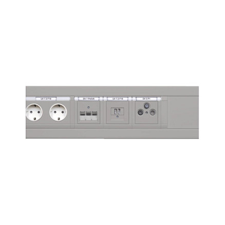 Hager GB080219016 Placa de montaje blanca Hager GB080219016 Placa de montaje blanca
