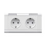 Hager GB080219016 Placa de montaje blanca