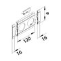 Hager GB080219016 Placa de montaje blanca