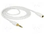 DeLOCK 85579 Cable de extensión de audio 3,5 mm 2 m Blanco