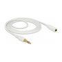 DeLOCK 85579 Cable de extensión de audio 3,5 mm 2 m Blanco