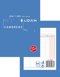 Talonario Catalan Camareros 8º Duplicado Loan (Set de 10)