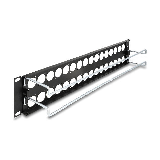 DeLOCK Panel de conexión tipo-D 32 puertos 2U negro