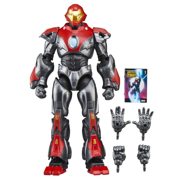 Hasbro Marvel Legends Figura Ultimate Iron Man Cómic Ultimate Iron Man #1 (2005) Escala 15 cm