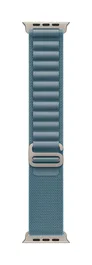 Apple MFTH4ZM/A Alpine Loop para Apple Watch 49mm - Correa pequeña (S) color azul claro acabado titanio natural - Poliéster y Spandex