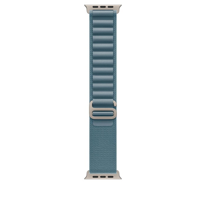 49mm light blue alpine loop - small - natural titanium finish