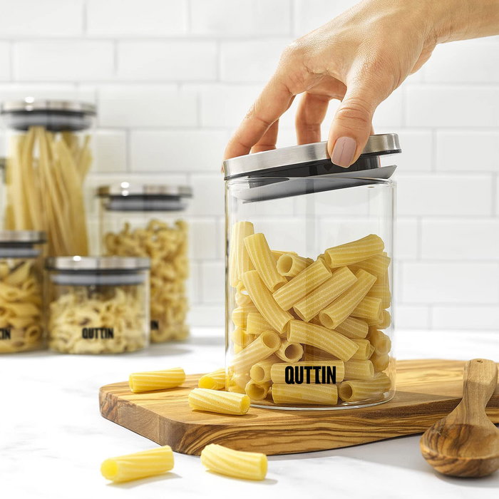 Quttin Tarro Borosilicato 10.1 cm x 26.3 cm (12 Unidades)