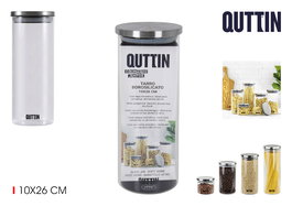 Quttin Tarro Borosilicato 10.1 cm x 26.3 cm (12 Unidades)