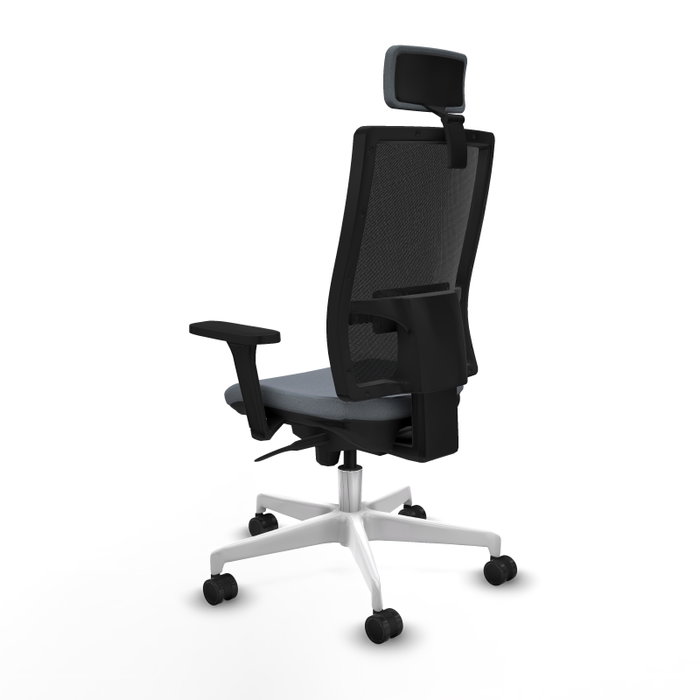 PIQUERAS Y CRESPO Silla de oficina Horna con mecanismo Sincro, Gris y Negro PIQUERAS Y CRESPO Silla de oficina Horna con mecanismo Sincro, Gris y Negro