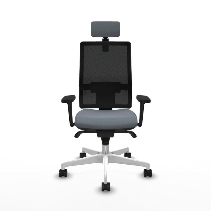 PIQUERAS Y CRESPO Silla de oficina Horna con mecanismo Sincro, Gris y Negro PIQUERAS Y CRESPO Silla de oficina Horna con mecanismo Sincro, Gris y Negro