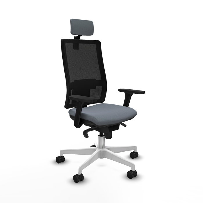 PIQUERAS Y CRESPO Silla de oficina Horna con mecanismo Sincro, Gris y Negro PIQUERAS Y CRESPO Silla de oficina Horna con mecanismo Sincro, Gris y Negro