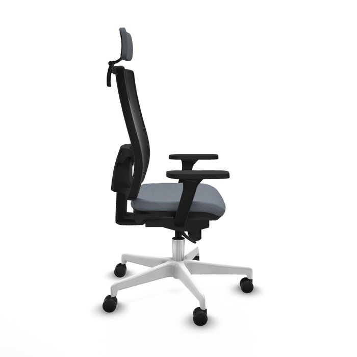 PIQUERAS Y CRESPO Silla de oficina Horna con mecanismo Sincro, Gris y Negro PIQUERAS Y CRESPO Silla de oficina Horna con mecanismo Sincro, Gris y Negro
