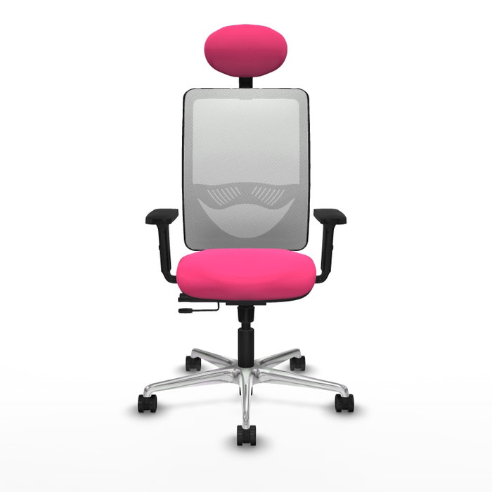 PIQUERAS Y CRESPO Silla de oficina Zulema Rosa y Blanca PIQUERAS Y CRESPO Silla de oficina Zulema Rosa y Blanca