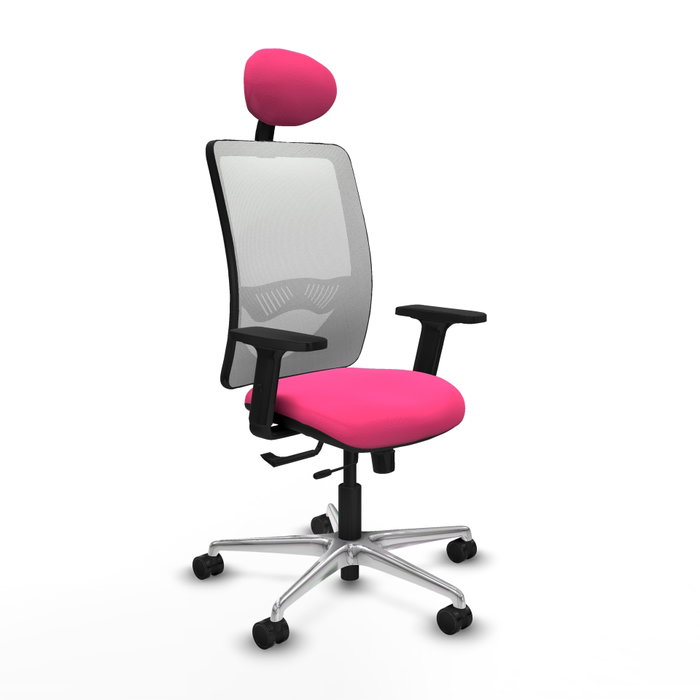 PIQUERAS Y CRESPO Silla de oficina Zulema Rosa y Blanca PIQUERAS Y CRESPO Silla de oficina Zulema Rosa y Blanca