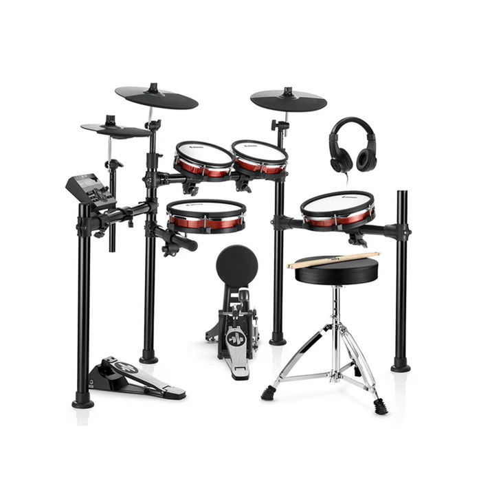 Donner DED-200 MAX Set de Batería Electrónica con Parches de Malla de 2 Capas, 450 Sonidos y 31 Kits Donner DED-200 MAX Set de Batería Electrónica con Parches de Malla de 2 Capas, 450 Sonidos y 31 Kits