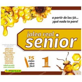 PINISAN Senior 15Viales Jalea Real, Propóleo, Boswellia, Vitaminas para Energía y Vitalidad Mayores 50 Años