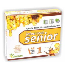 PINISAN Senior 15Viales Jalea Real, Propóleo, Boswellia, Vitaminas para Energía y Vitalidad Mayores 50 Años