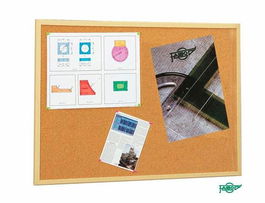 Faibo Tablero Corcho Económico 30x40 cm Con Marco De Madera 18 mm