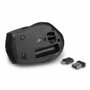 Ewent EW3245 Ratón Inalámbrico de Conexión Dual, 2400 DPI, Negro/Gris, Clic Silencioso, Ergonomía para Mano Derecha, USB-C/USB-A/Bluetooth 5.0, 7 Botones