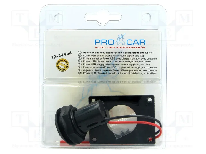 PRO CAR Alimentador USB A para coche PRO CAR Alimentador USB A para coche